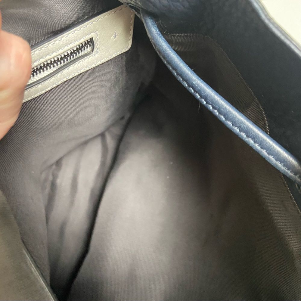 Rag & Bone navy blue leather backpack - Picture 8 of 16